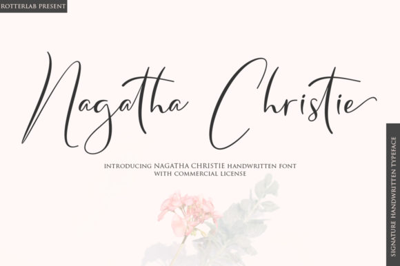 Nagatha Christie Font Poster 1