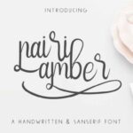 Nairi Amber Font Poster 1