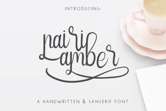 Nairi Amber Font Poster 1