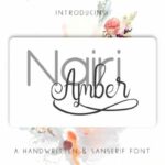 Nairi Amber Font Poster 10
