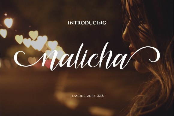 Nalicha Script Font Poster 1