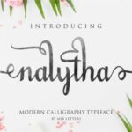 Nalytha Script Font Poster 1