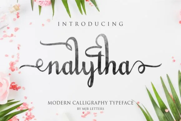 Nalytha Script Font Nalytha Script Font Poster 1