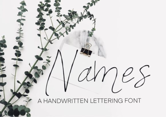 Names Font