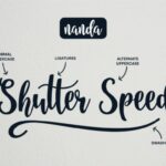 Nanda Script Font Poster 8