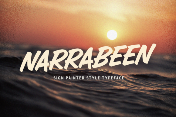 Narrabeen Font Poster 1