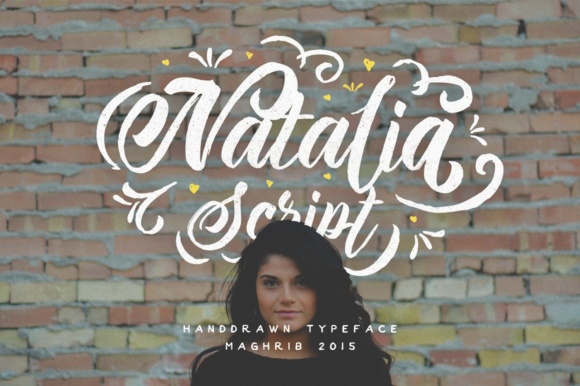 Natalia Script Font Poster 1