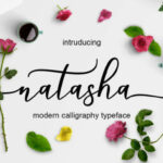 Natasha Script Font Poster 1