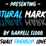 Natural Marker Font Poster 1