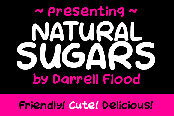 Natural Sugars Font Poster 1