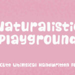 Naturalistic Playground Font Poster 1