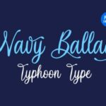 Navy Ballad Font Poster 1
