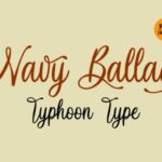 Navy Ballad Font Poster 2