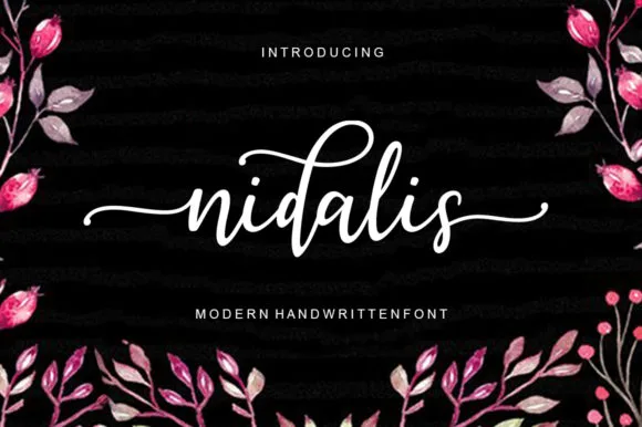 &nbsp;Nidalis Font Poster 1
