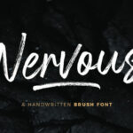 Nervous Font Poster 1