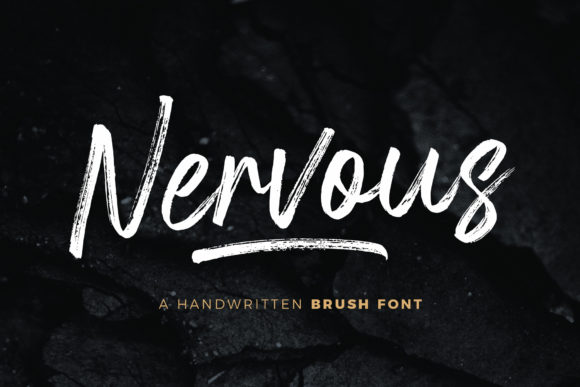 Nervous Font Poster 1