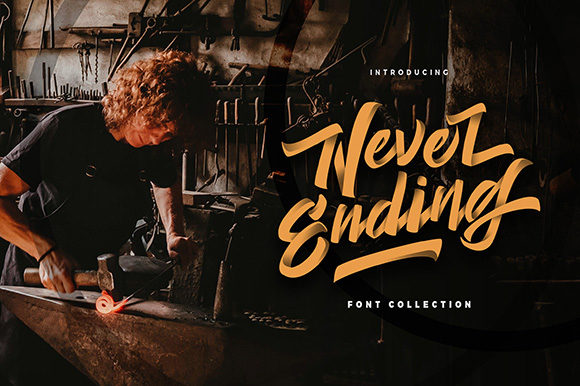 Never Ending Font Poster 1