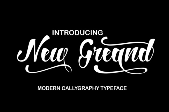 New Greand Font Poster 1