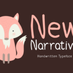 New Narrative Font Poster 1