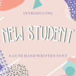 New Student Font Poster 1