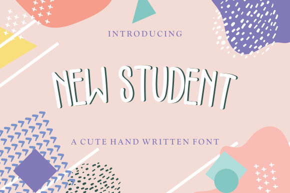 New Student Font Poster 1
