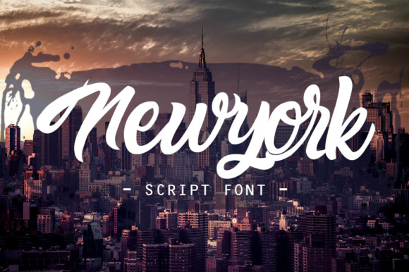 Newyork Script Font Poster 1