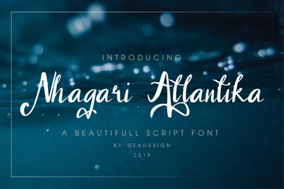 Nhagari Atlantika Font Poster 1