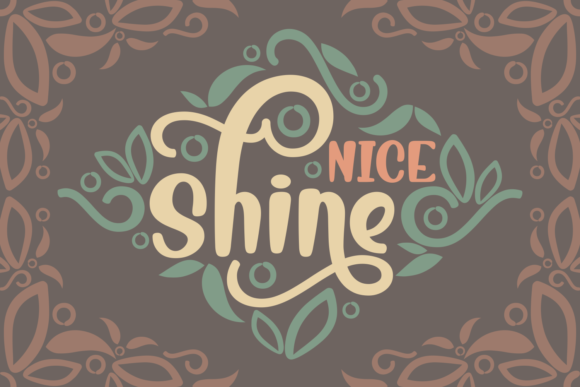 Nice Shine Font Poster 1