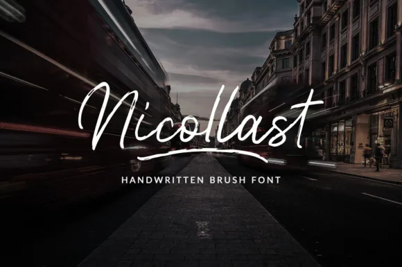 Nicollast Font Nicollast Font Poster 1