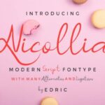 Nicollia Font Poster 1