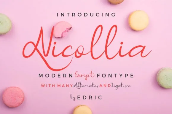 Nicollia Font Poster 1