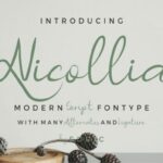 Nicollia Font Poster 2