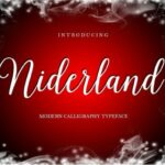 Niderland Script Font Poster 1