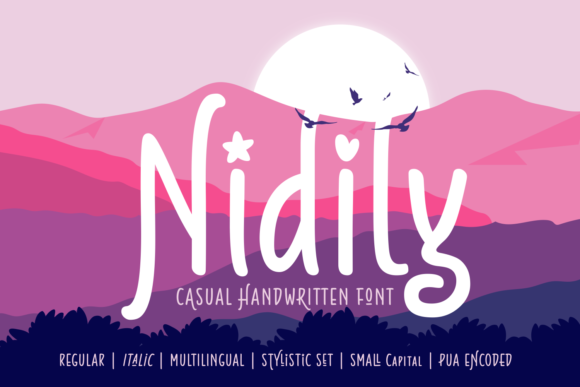 Nidily Font Poster 1