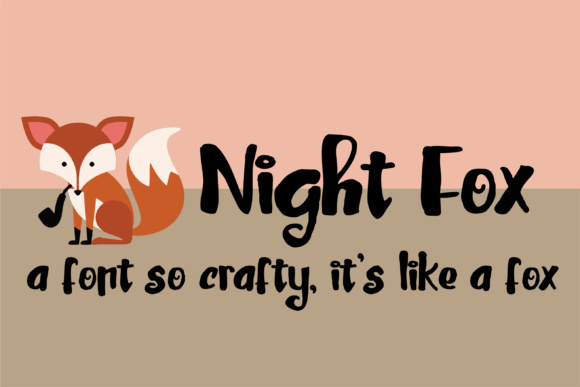 Night Fox Font Poster 1