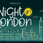 Night in London Font Poster 1