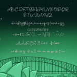 Night in Sidney Font Poster 5