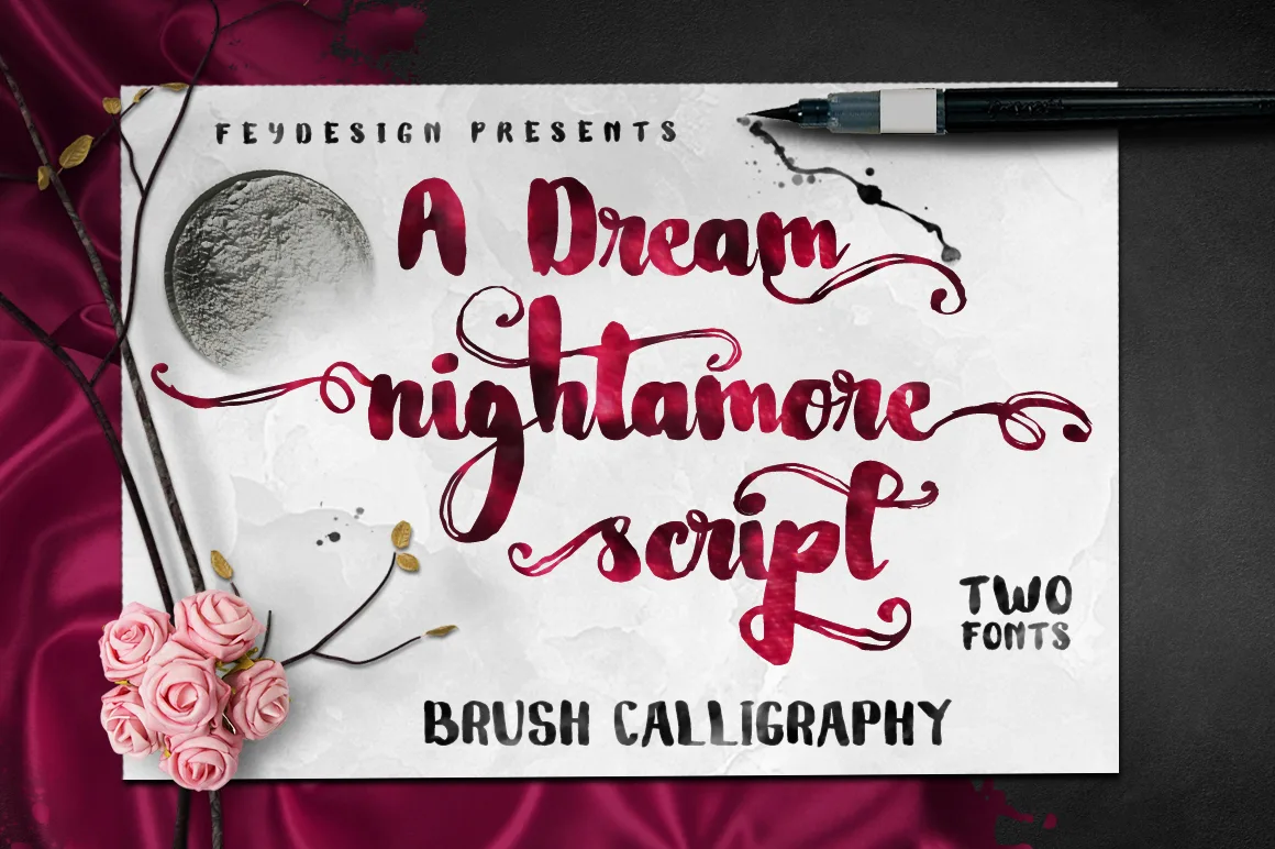 Nightamore Font Nightamore Font Poster 1