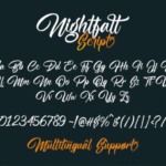 Nightfall Font Poster 8