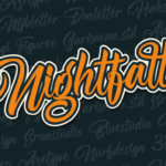 Nightfall Font Poster 9