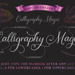 Nightingale Script Font Poster 4