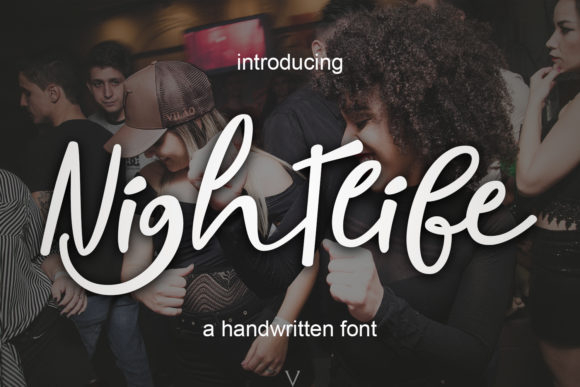 Nightlife Font Poster 1