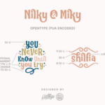 Nilky & Miky Font Poster 7