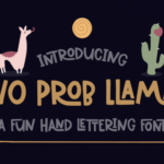No Prob Llama Font Poster 1