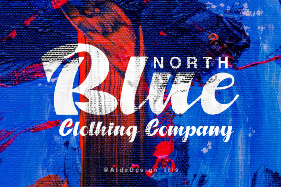 North Blue Font Poster 1