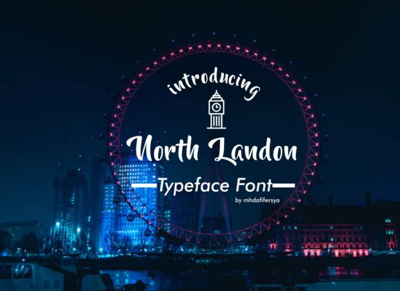 North Landon Script Font Poster 1