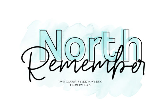 North Remember Duo Font Poster 1