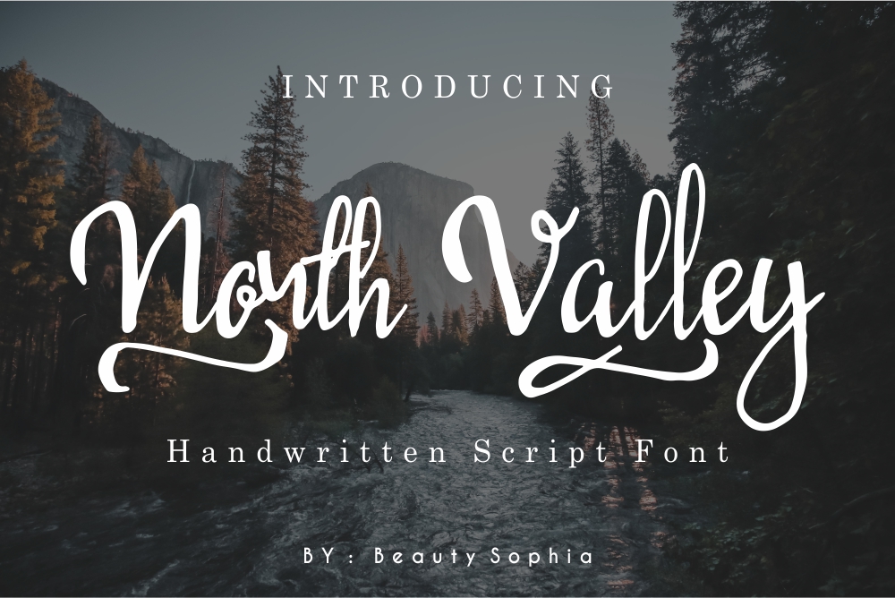 North Valley Font Poster 1