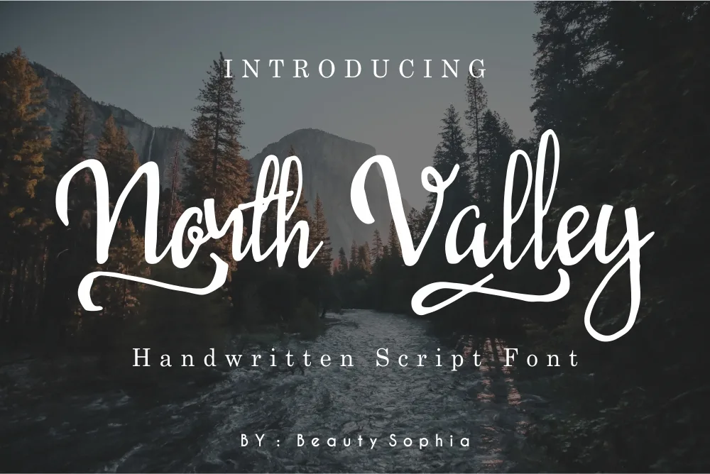 North Valley Font North Valley Font Poster 1