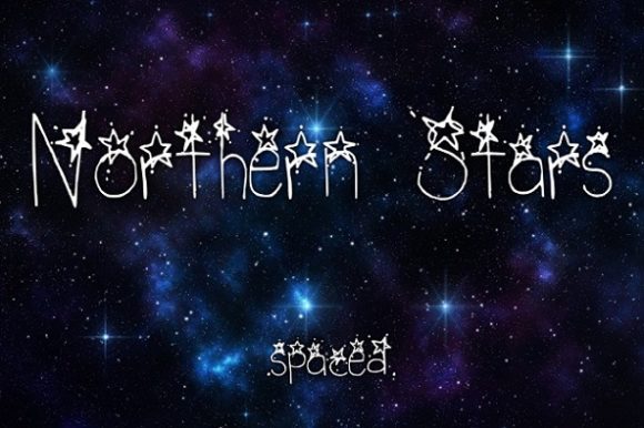 Northern Stars Spaced Font